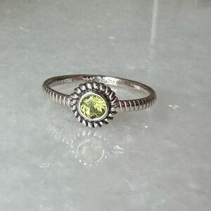 NWOT Sundance Komodo Ring, Peridot, Sterling Silver